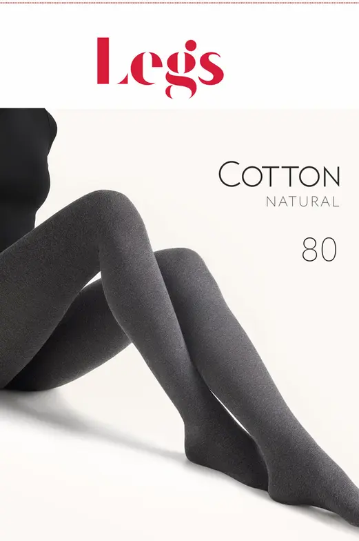 Kleo  Колготки 601 COTTON 80 — фото, характеристики, таблиця розмiрiв